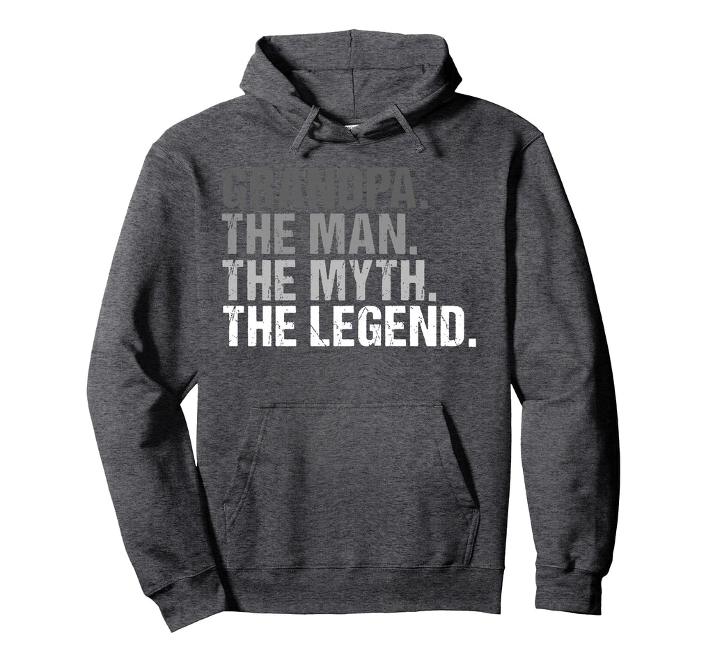 Grandpa Myth Legend Fathers Day Hoodie - Minimalist Print for Adults - T-Shirt, Sweatshirt, Hoodie