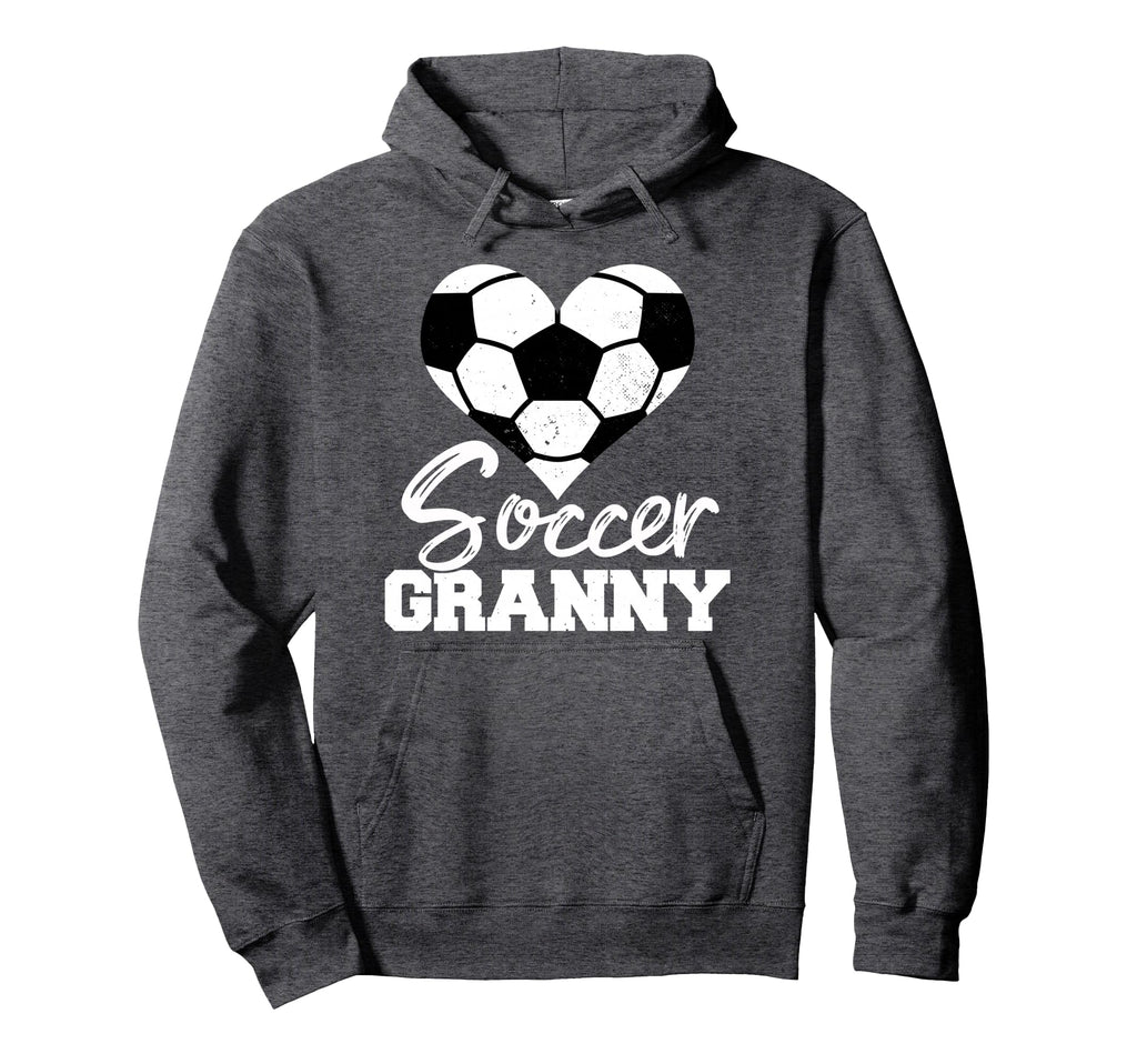 Soccer Granny Heart Funny Heartfelt Love Hoodie - Graphic Print Unisex - T-Shirt, Sweatshirt, Hoodie