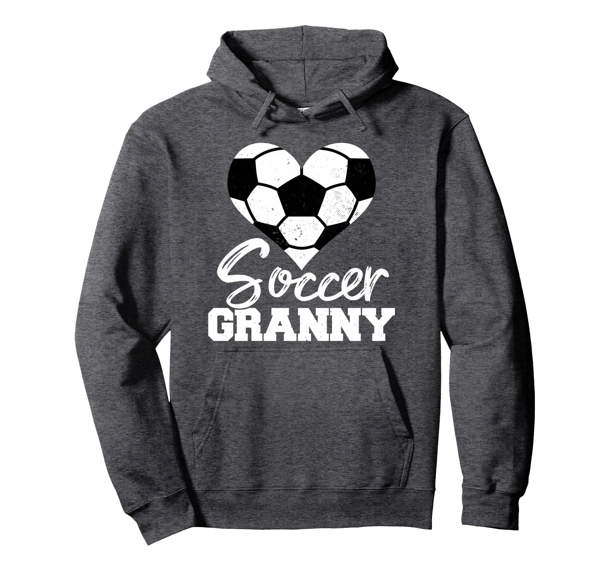 Soccer Granny Heart Funny Heartfelt Love Hoodie - Graphic Print Unisex - T-Shirt, Sweatshirt, Hoodie