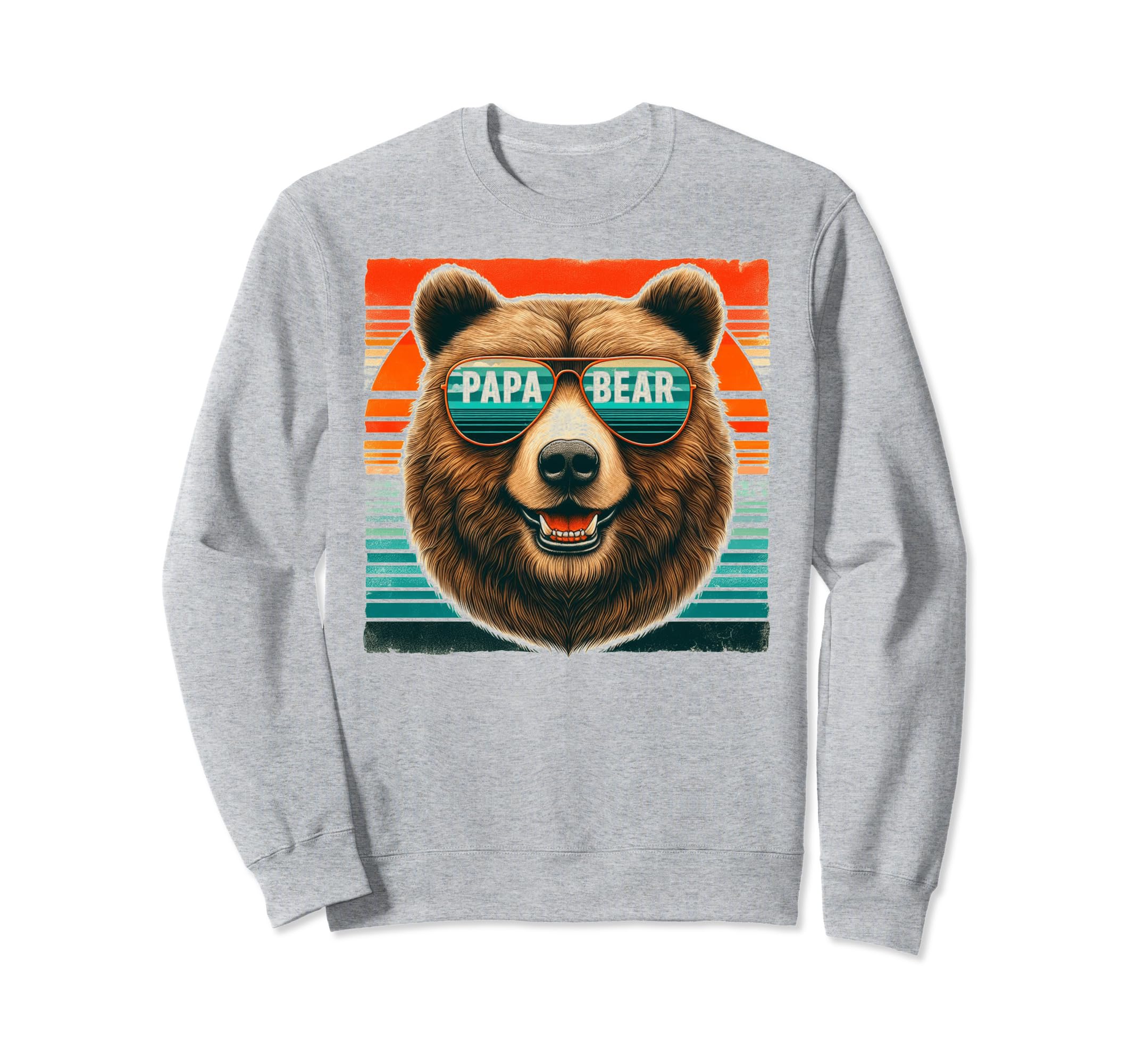 Papa Bear Sunglasses Funny Bear Sweatshirt - Streetwear Style for Adults - T-Shirt, Sweatshirt, Hoodie