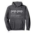 Funny Pop Pop Grandpa Fathers Day Hoodie - Minimalist Print Men Women - T-Shirt, Sweatshirt, Hoodie