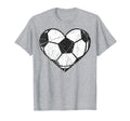 Soccer Ball Heart Valentines Day T-Shirt - Unique Graphic Men Women - T-Shirt, Sweatshirt, Hoodie