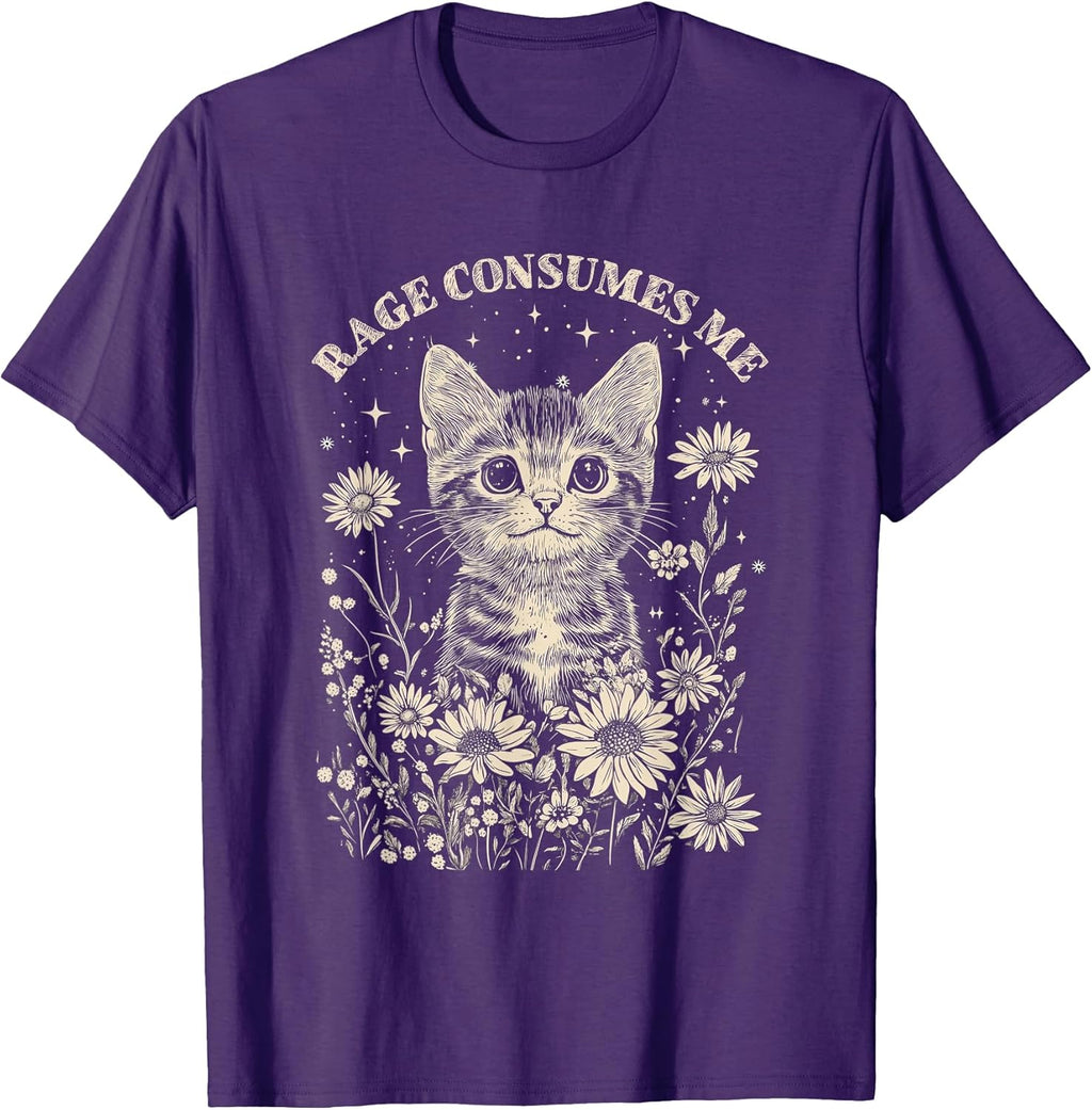 Kitten Flower Cat Lover - Adult & Kids T-Shirts, Sweatshirts & Hoodies apparel design preview 1