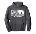 Grumpa Like Regular Grandpa Only Hoodie - Graphic Print for Adults - T-Shirt, Sweatshirt, Hoodie