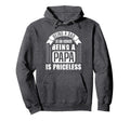 Being Dad Is Honor Being Papa Is Hoodie - Minimalist Print for Adults - T-Shirt, Sweatshirt, Hoodie