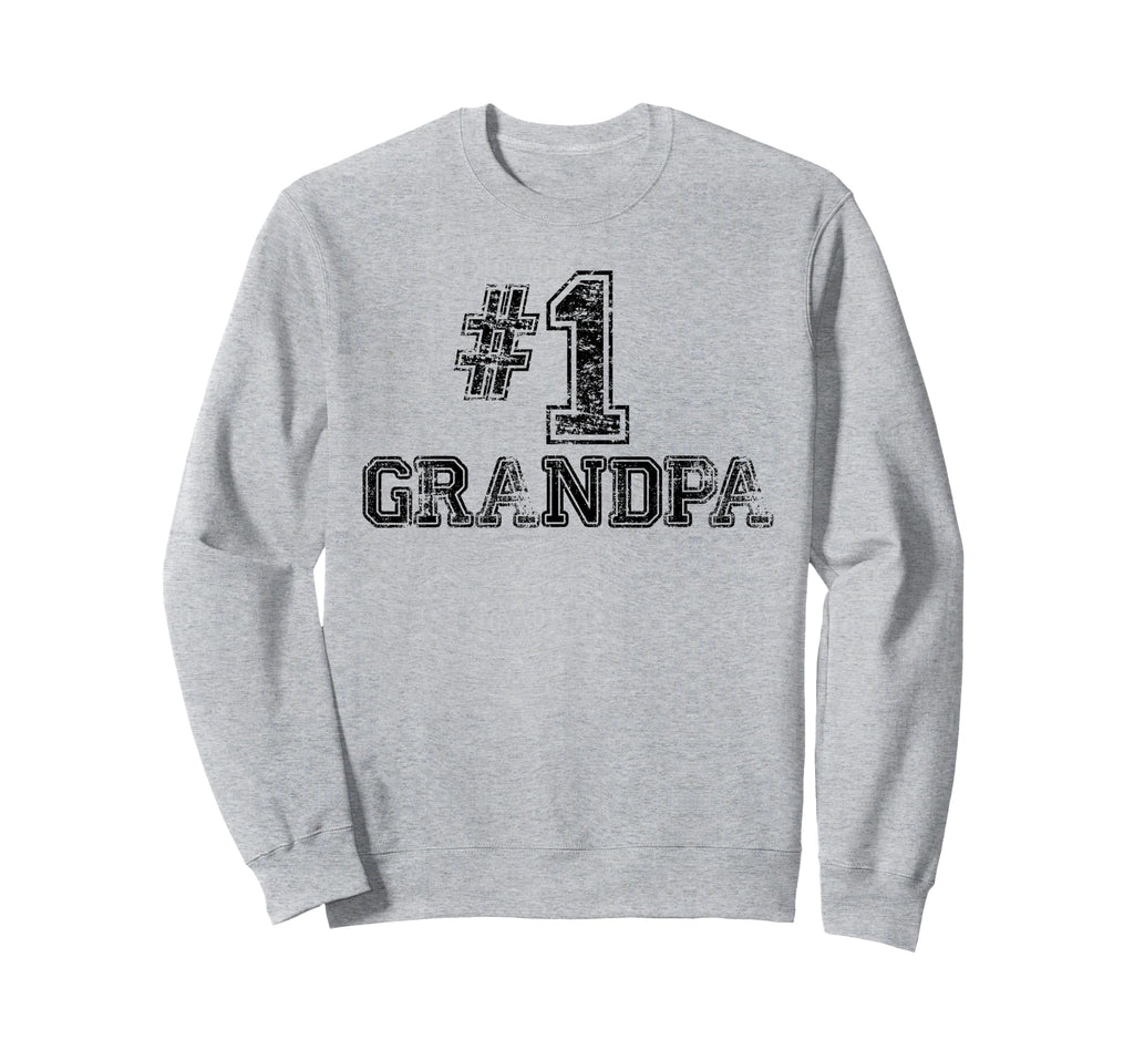 1 Grandpa Number One Sweatshirt - Graphic Print Unisex - T-Shirt, Sweatshirt, Hoodie