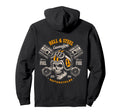 Hell And Steel Biker Skull Hoodie - Casual Everyday Wear for Adults - T-Shirt, Sweatshirt, Hoodie
