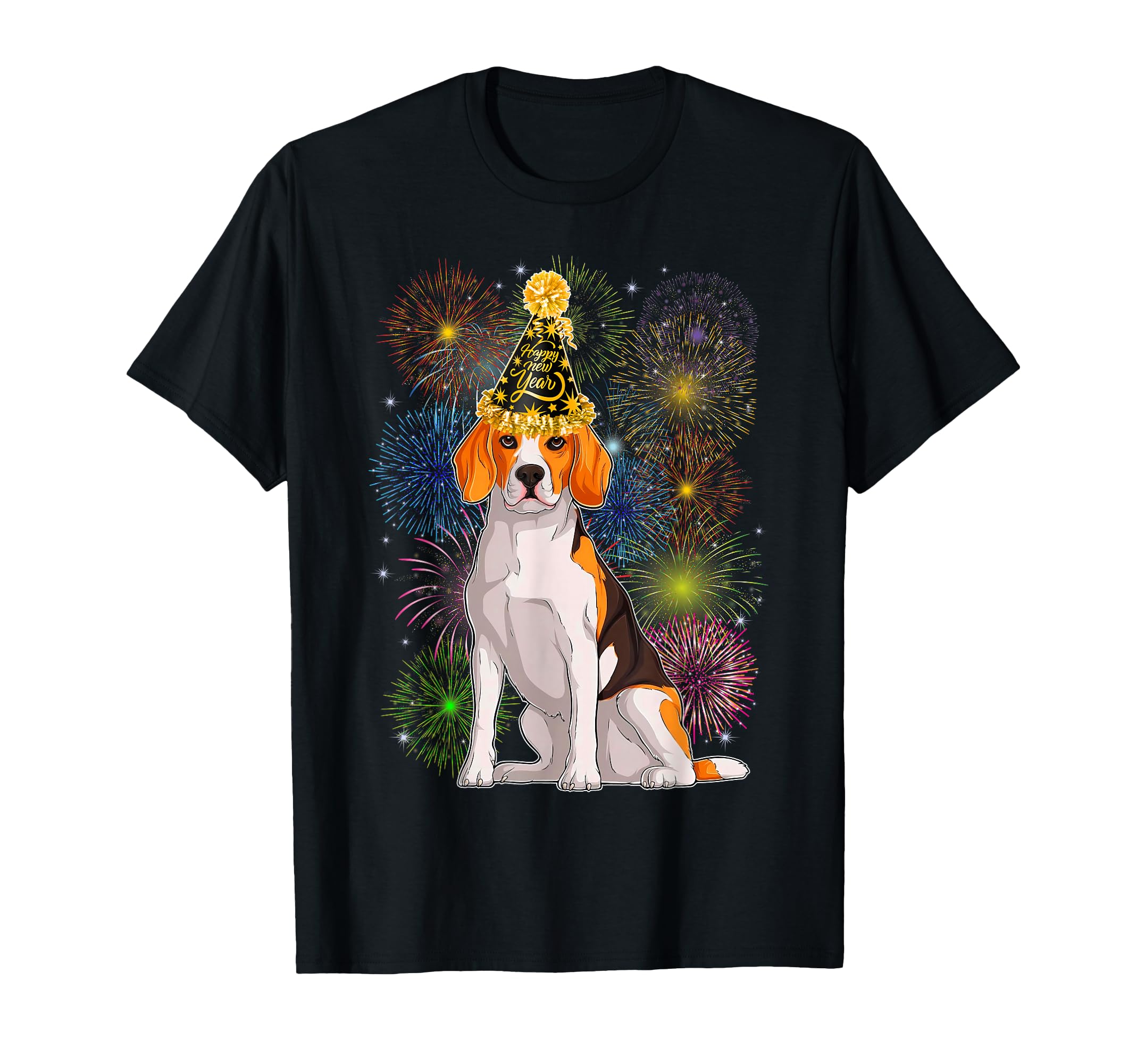 Happy New Year 2026 Beagle Dog Party T-Shirt - Trendy Graphic Men Women - T-Shirt, Sweatshirt, Hoodie
