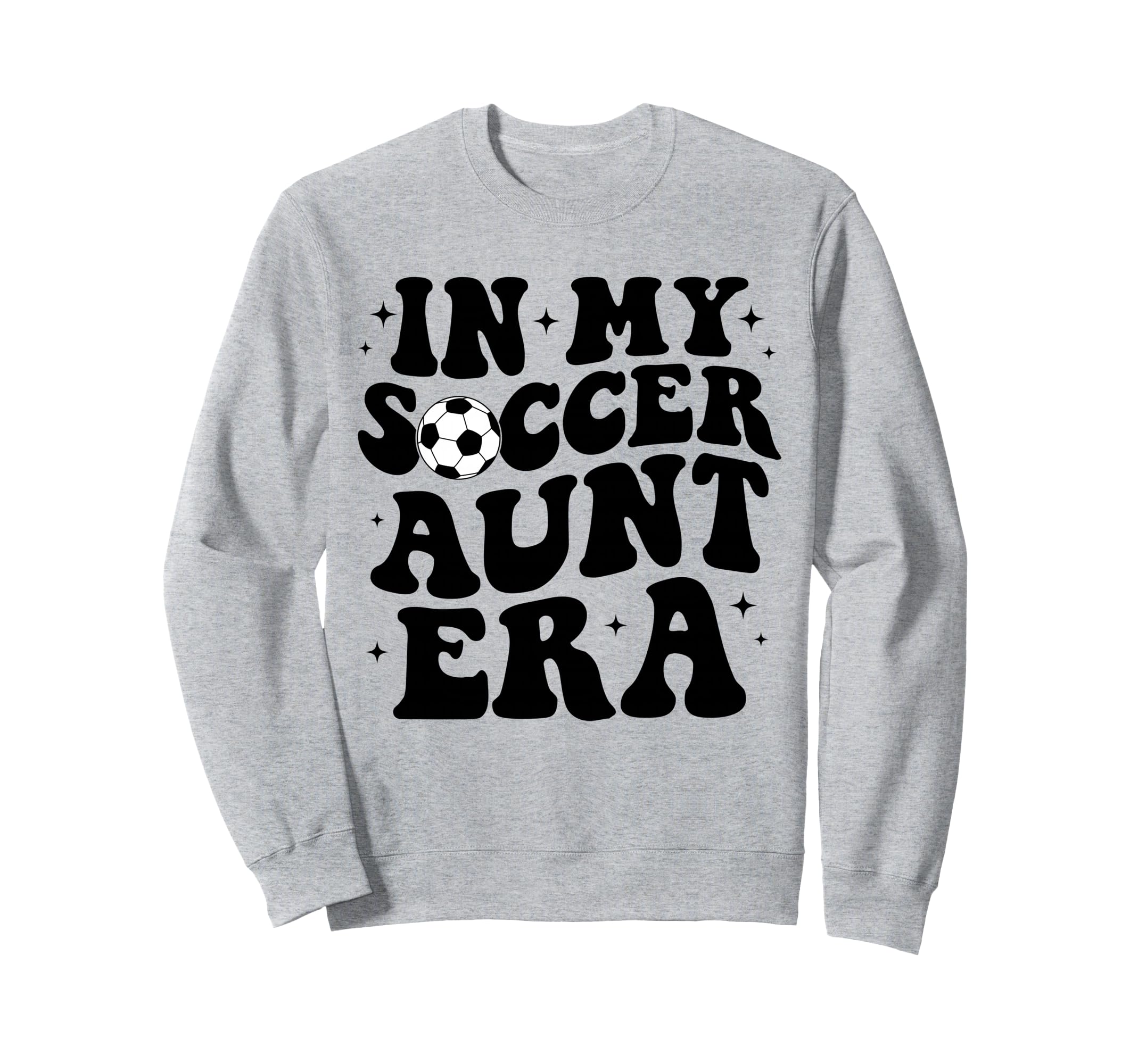 My Soccer Aunt Era Groovy Soccer Sweatshirt - Unique Graphic Men Women - T-Shirt, Sweatshirt, Hoodie