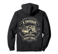 Truck Driver Wife Love Trucker Girlfriend Hoodie - Unique Graphic Unisex - T-Shirt, Sweatshirt, Hoodie