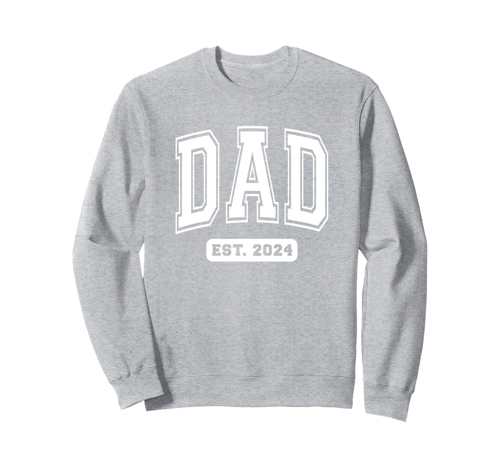Dad Est 2024 Collegiate Sport Sweatshirt - Unique Graphic Unisex - T-Shirt, Sweatshirt, Hoodie