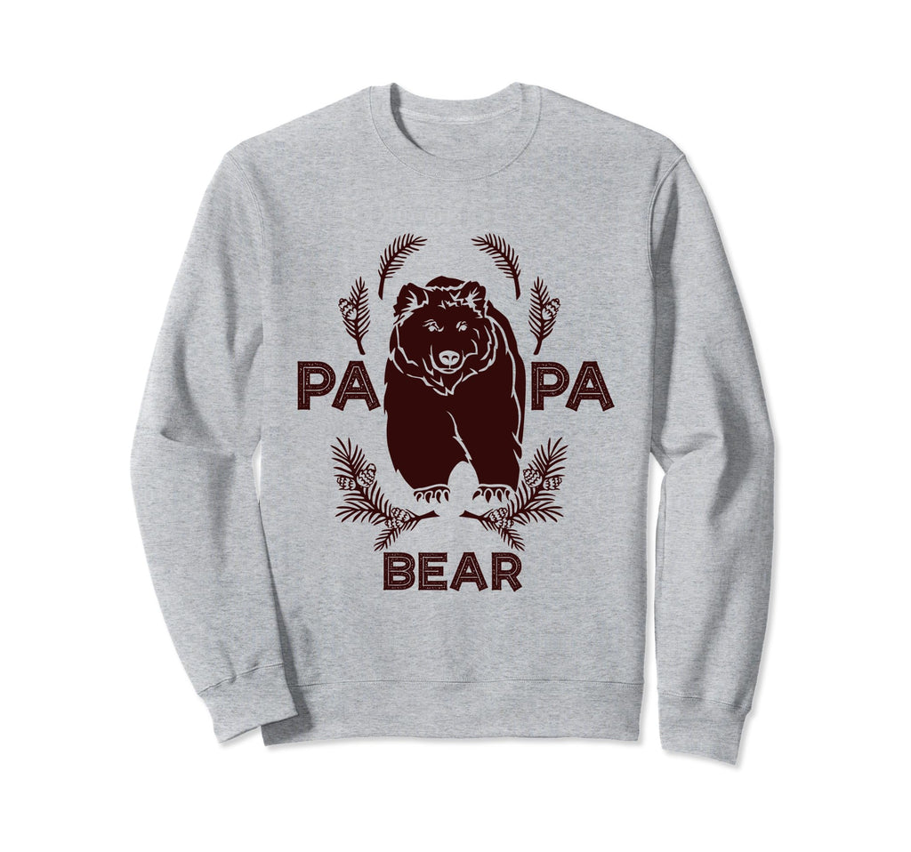 Papa Bear Animal Fathers Day Sweatshirt - Casual Everyday Wear Men Women - T-Shirt, Sweatshirt, Hoodie