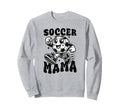 Checkered Soccer Mama Soccer Mom Sweatshirt - Aesthetic Graphic Unisex - T-Shirt, Sweatshirt, Hoodie
