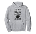 Funny Crypto Bearded Dad Hoodie - Fun Novelty Design for Adults - T-Shirt, Sweatshirt, Hoodie