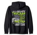 Grumpy Trucker Gift Dad Grandpa Sweatshirt - Minimalist Print for Adults - T-Shirt, Sweatshirt, Hoodie