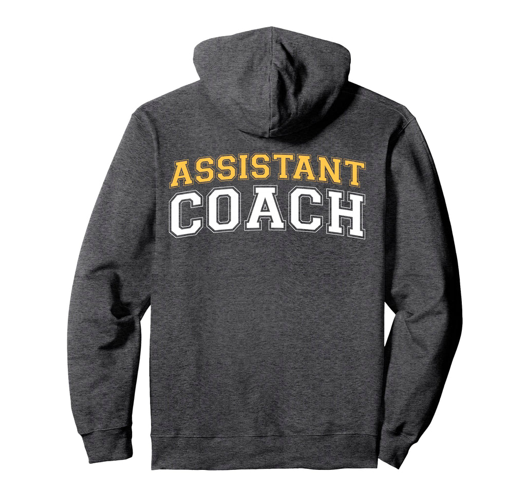Assistant Coach Sports Trainer Back Hoodie - Aesthetic Graphic Men Women - T-Shirt, Sweatshirt, Hoodie