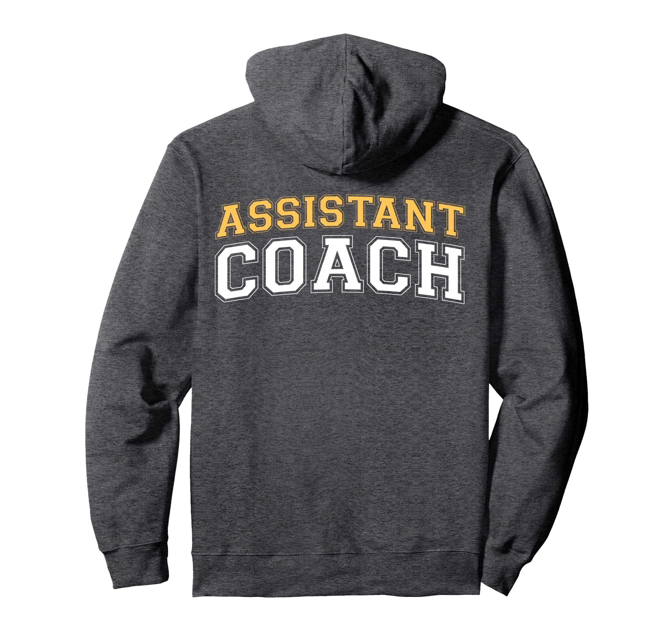 Assistant Coach Sports Trainer Back Hoodie - Aesthetic Graphic Men Women - T-Shirt, Sweatshirt, Hoodie