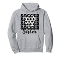 Soccer Sister Soccer Sis Coquette Bow Hoodie - Minimalist Print for Adults - T-Shirt, Sweatshirt, Hoodie