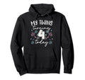 My Twins Turning 4 Today Twin Dad Twin Hoodie - Trendy Graphic for Adults - T-Shirt, Sweatshirt, Hoodie