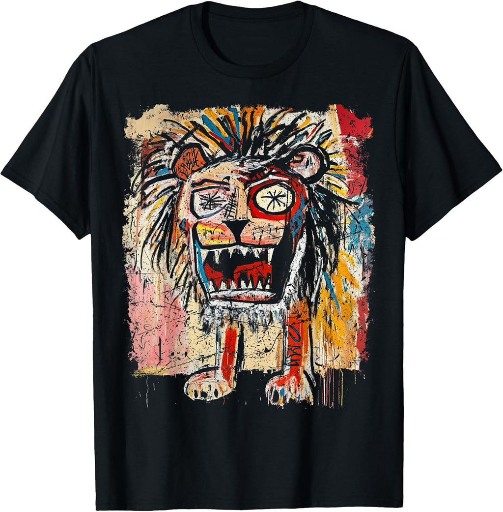 Pop Art Style Lion Graffiti - Adult & Kids T-Shirts, Sweatshirts & Hoodies apparel design preview 1