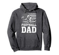 Football Dad American Flag Football 4Th Hoodie - Custom Art Print Unisex - T-Shirt, Sweatshirt, Hoodie