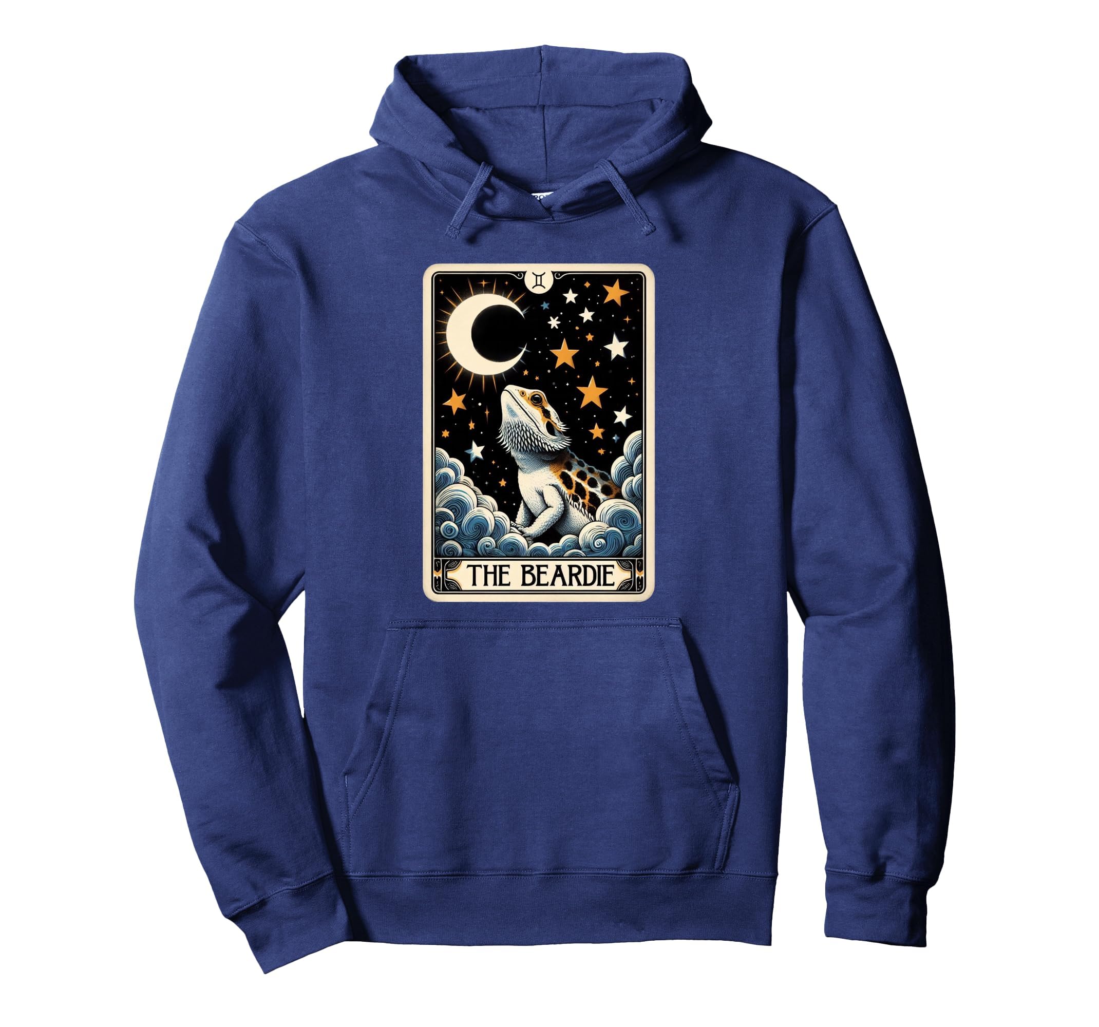 Bearded Dragon Tarot Card Beardie Mom Hoodie - Unique Graphic Men Women - T-Shirt, Sweatshirt, Hoodie