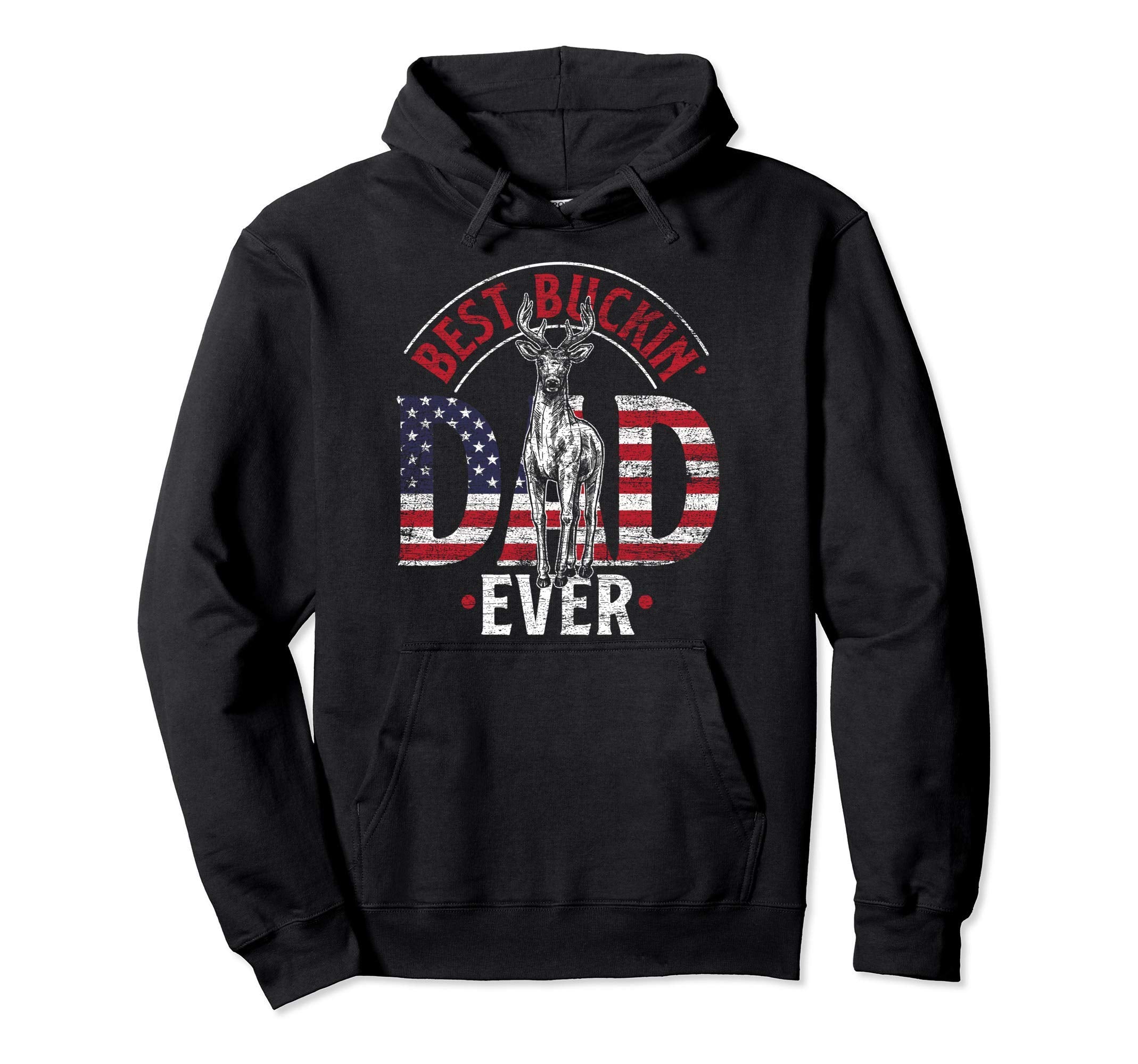 Usa Flag Fathers Day Gift Hunter Dad Hoodie - Trendy Graphic for Adults - T-Shirt, Sweatshirt, Hoodie