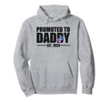 Promoted To Daddy Est 2024 New Dad Hoodie - Casual Everyday Wear Men Women - T-Shirt, Sweatshirt, Hoodie