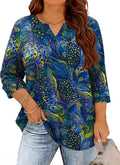 Plus Size Tops for Women V Neck 3/4 Length Sleeve - Adult & Kids T-Shirts, Sweatshirts & Hoodies apparel design preview 1