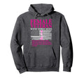 Female Veteran Three Sides Veteran Hoodie - Fun Novelty Design Men Women - T-Shirt, Sweatshirt, Hoodie