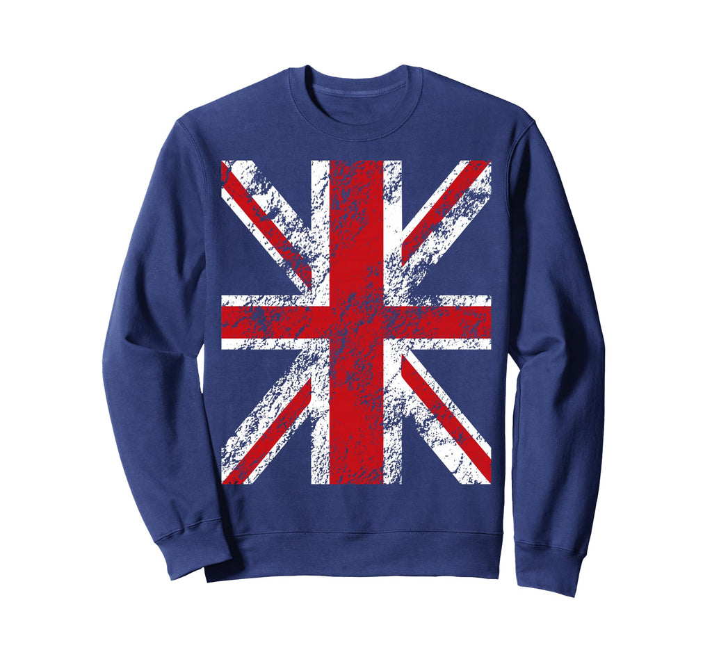 Flag England British Flag Heritage Sweatshirt - Novelty Apparel Men Women - T-Shirt, Sweatshirt, Hoodie