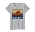 Wiener Butt Dog Guess What Wiener Butt T-Shirt - Minimalist Print Unisex - T-Shirt, Sweatshirt, Hoodie