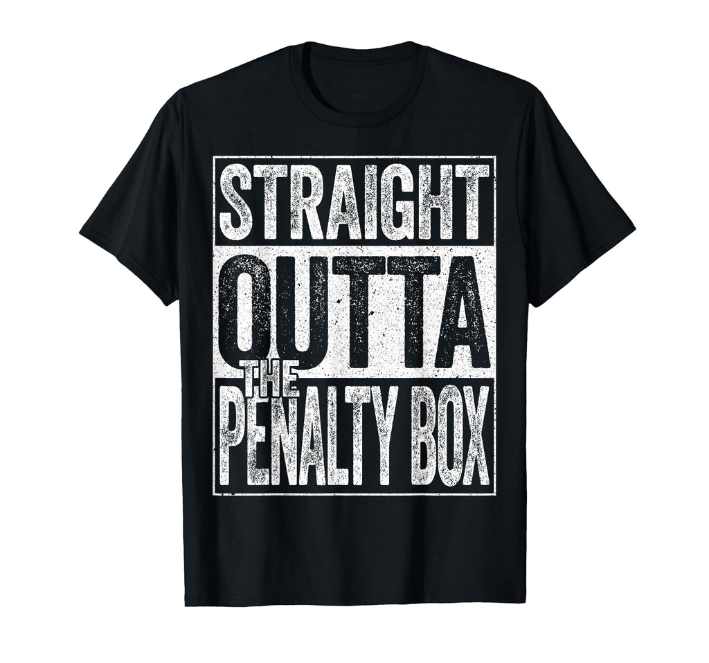Straight Outta Penalty Box Funny Ice T-Shirt - Streetwear Style for Adults - T-Shirt, Sweatshirt, Hoodie