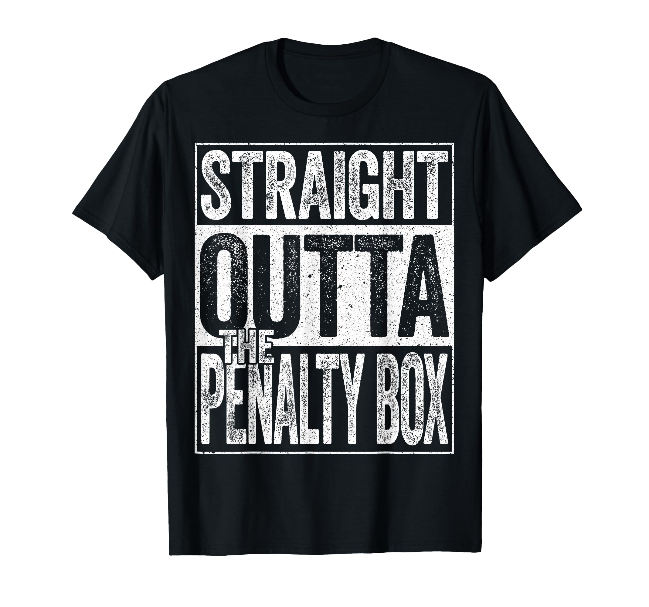 Straight Outta Penalty Box Funny Ice T-Shirt - Streetwear Style for Adults - T-Shirt, Sweatshirt, Hoodie