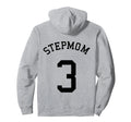 Stepmom Team No 3 Soccer Baseball Hoodie - Minimalist Print Men Women - T-Shirt, Sweatshirt, Hoodie