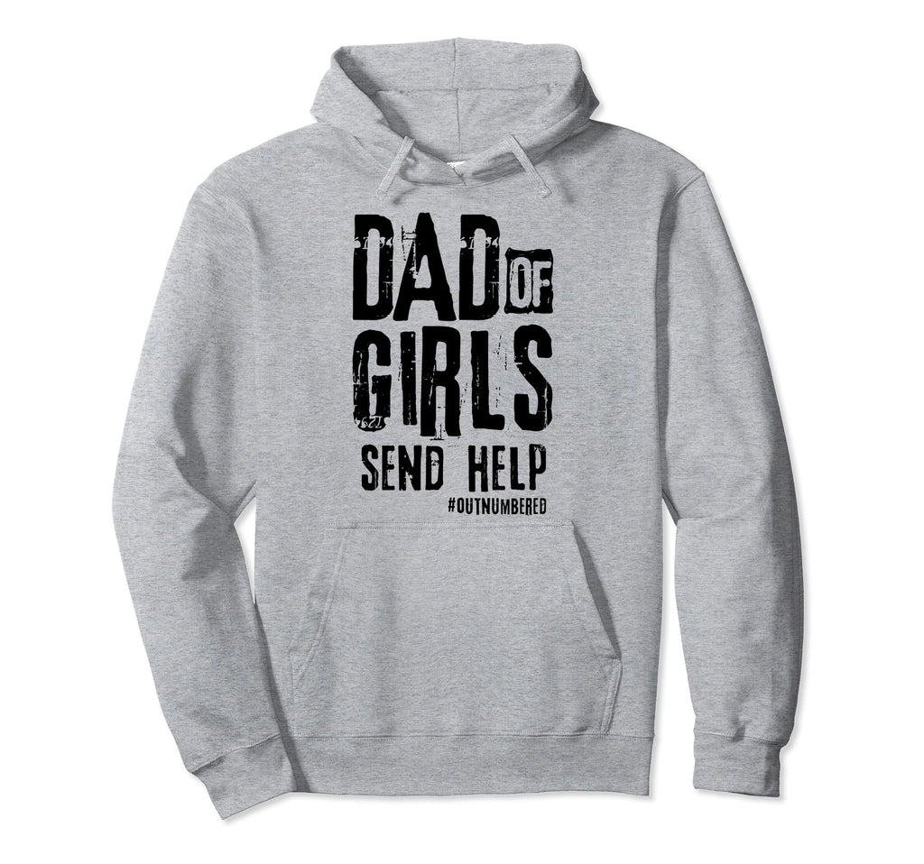 Dad Send Help Hoodie - Minimalist Print Unisex - T-Shirt, Sweatshirt, Hoodie