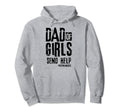 Dad Send Help Hoodie - Minimalist Print Unisex - T-Shirt, Sweatshirt, Hoodie