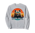 Papa Bear Sunglasses Funny Bear Dad Sweatshirt - Aesthetic Graphic Unisex - T-Shirt, Sweatshirt, Hoodie