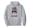 Soccer Aunt Life Messy Bun Hair Sunglasses Hoodie - Graphic Print Unisex - T-Shirt, Sweatshirt, Hoodie