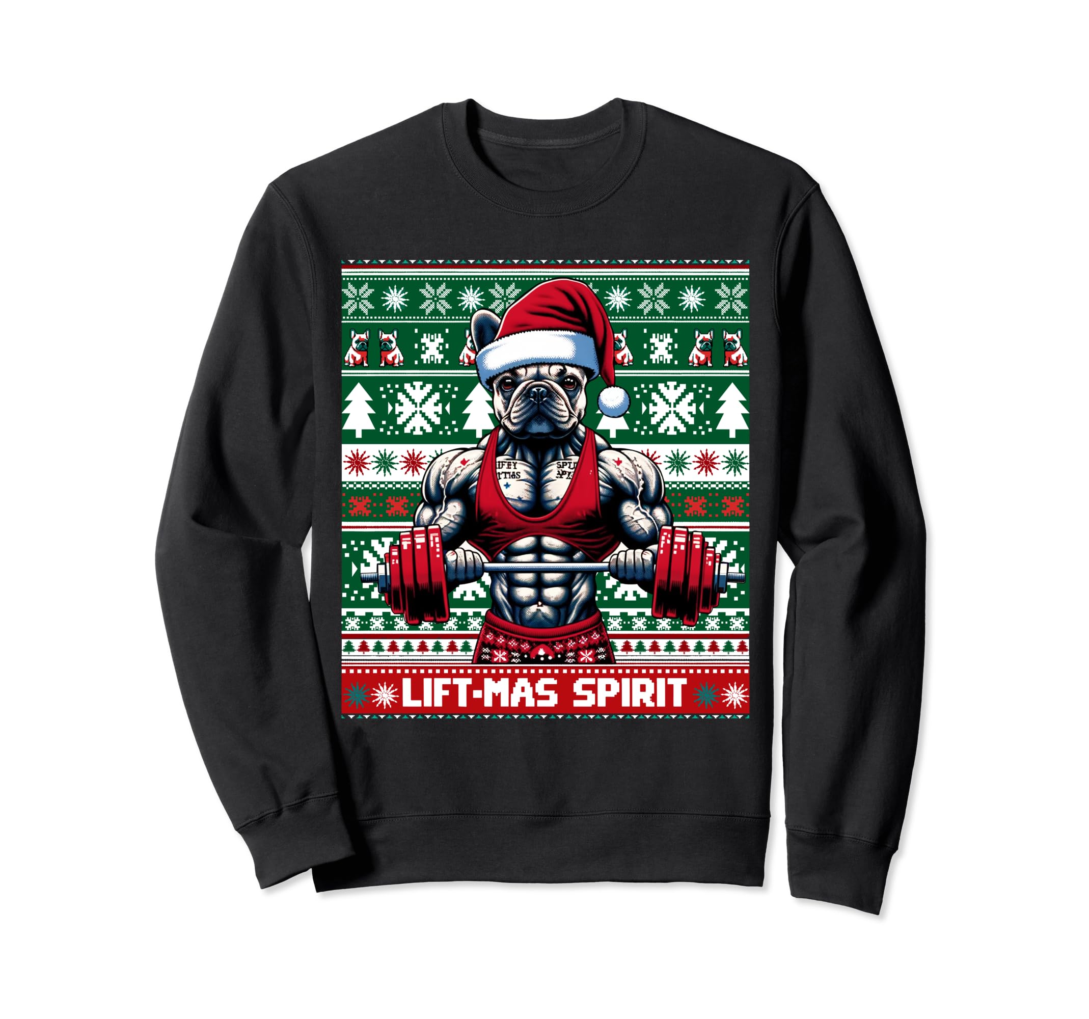 Ugly French Bulldog Lifting Lift Sweatshirt - Streetwear Style Men Women - T-Shirt, Sweatshirt, Hoodie