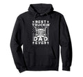 Best Truckin Dad Ever American Flag Hoodie - Streetwear Style Unisex - T-Shirt, Sweatshirt, Hoodie