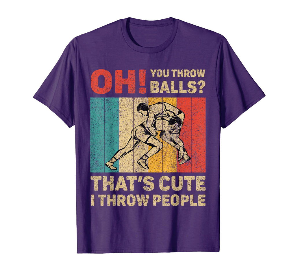 I Throw People Wrestling Wrestler T-Shirt - Unique Graphic Men Women - T-Shirt, Sweatshirt, Hoodie