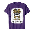 Cheer Nana Leopard Messy Bun T-Shirt - Novelty Apparel Men Women - T-Shirt, Sweatshirt, Hoodie