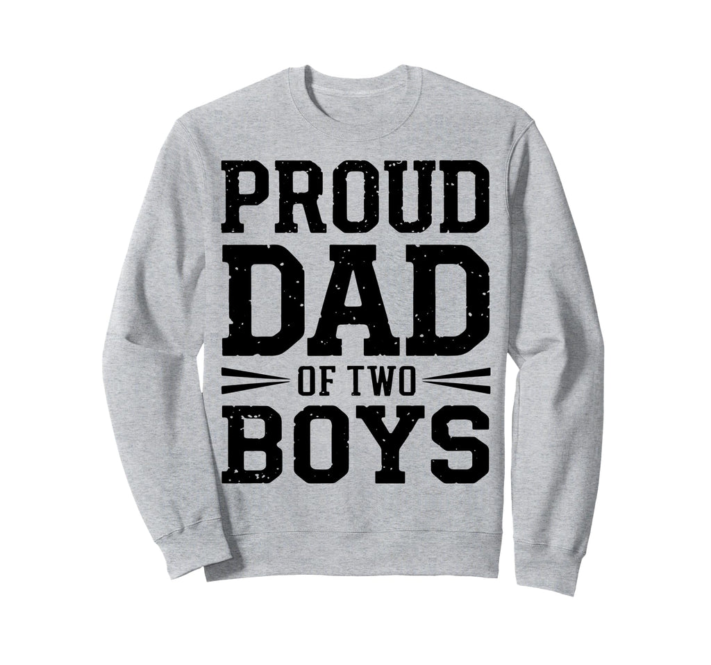Daddy Two Sons Funny Dad 2 Sweatshirt - Custom Art Print Unisex - T-Shirt, Sweatshirt, Hoodie