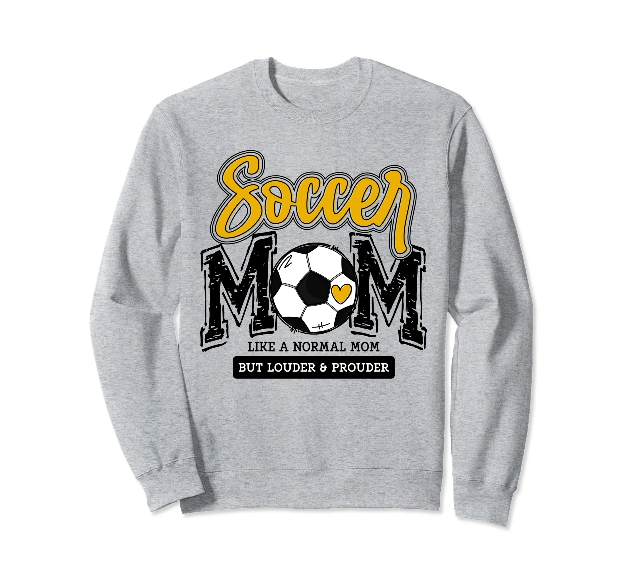 Soccer Mom Yellow Soccer Player Sweatshirt - Aesthetic Graphic for Adults - T-Shirt, Sweatshirt, Hoodie