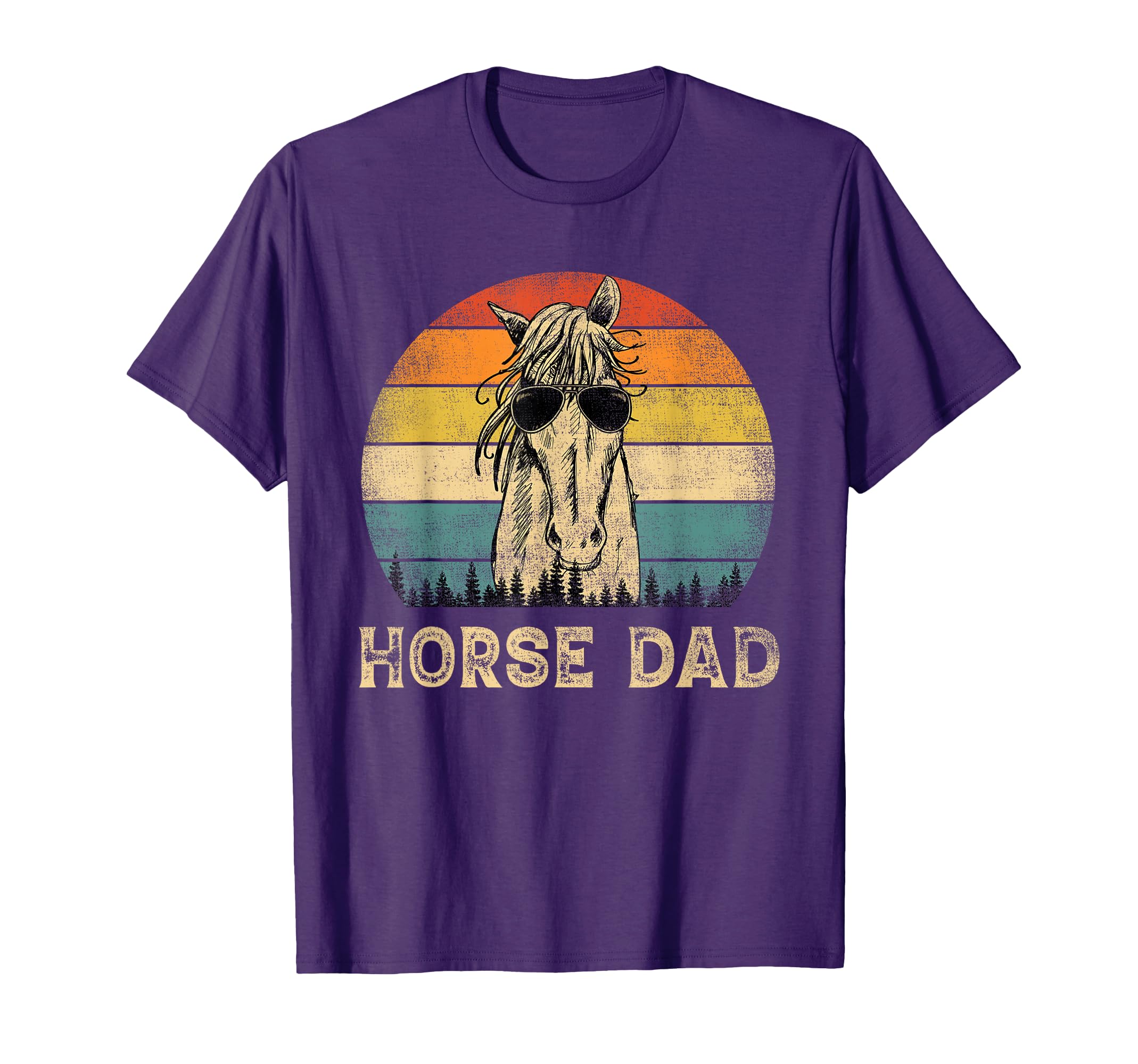 Horse Dad Horse Lovers Daddy Fathers T-Shirt - Casual Everyday Wear Unisex - T-Shirt, Sweatshirt, Hoodie