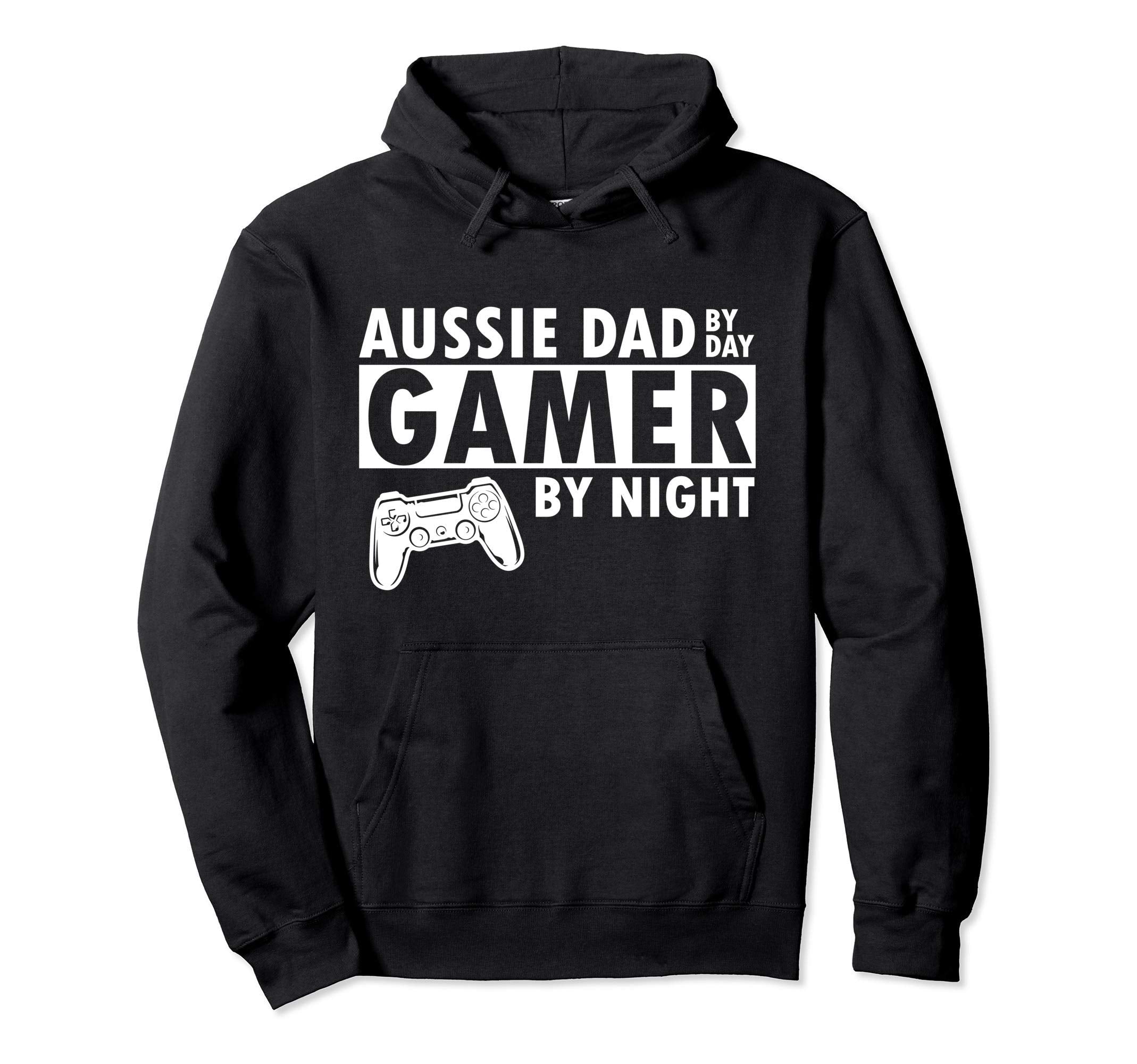 Aussie Dad Australian Shepherd Hoodie - Casual Everyday Wear for Adults - T-Shirt, Sweatshirt, Hoodie