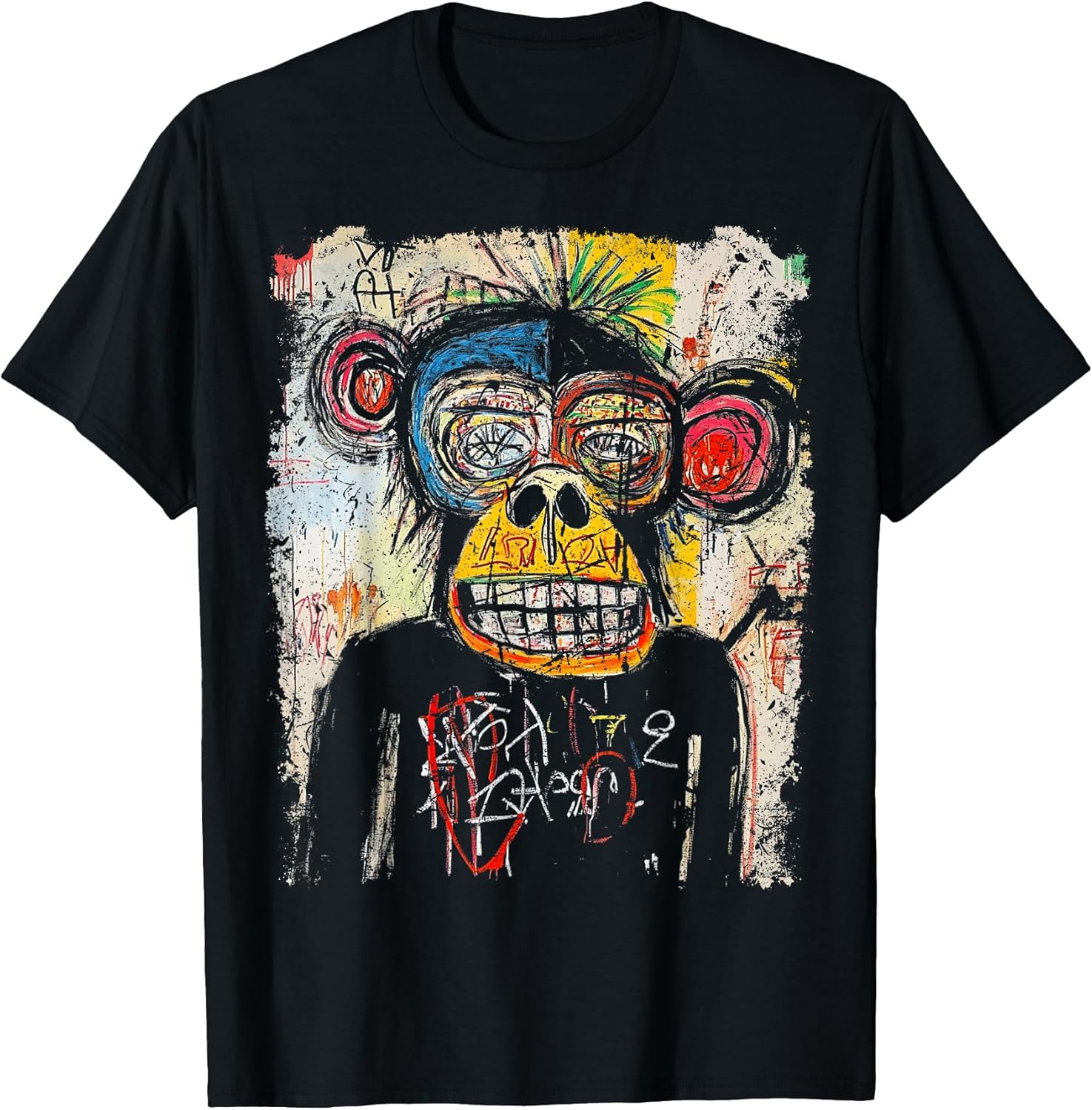 Pop Art Style Monkey 90s Men's Graffiti - Adult & Kids T-Shirts, Sweatshirts & Hoodies apparel design preview 1