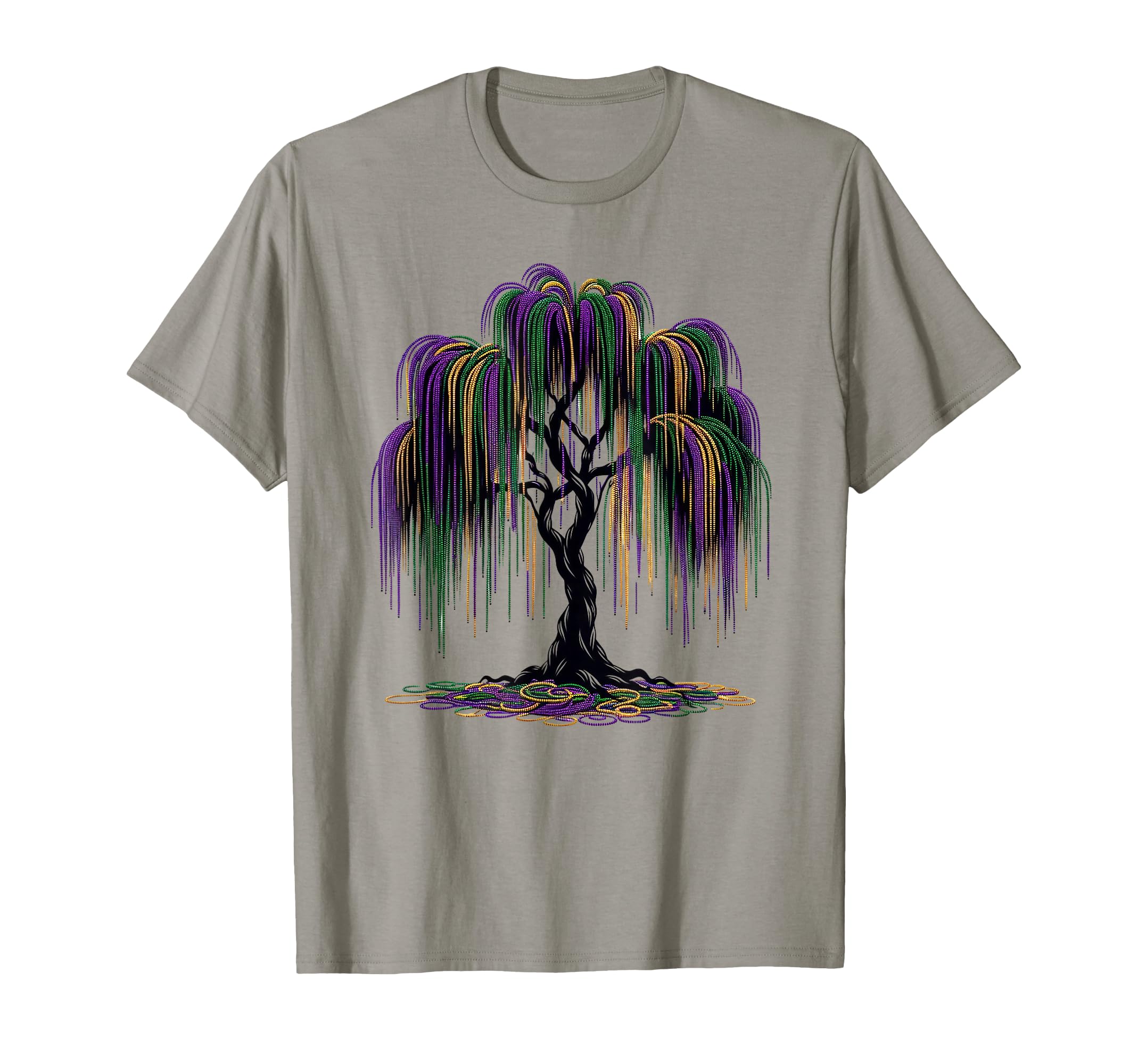 Mardi Gras Beads Tree Fun Festive Nola T-Shirt - Novelty Apparel Unisex - T-Shirt, Sweatshirt, Hoodie