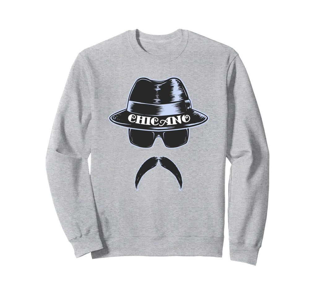 Lowrider Hat Chicano Moustache Sweatshirt - Aesthetic Graphic for Adults - T-Shirt, Sweatshirt, Hoodie